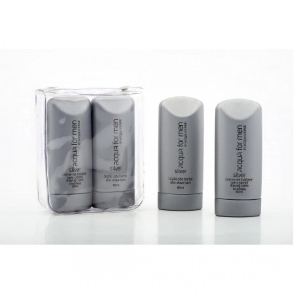 Kit Acqua Lounge Men Cr Bb Lc Pos Bb 80ml Silver