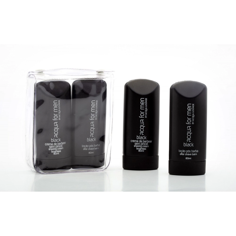 Kit Acqua Lounge Men Cr Bb Lc Pos Bb 80ml Black