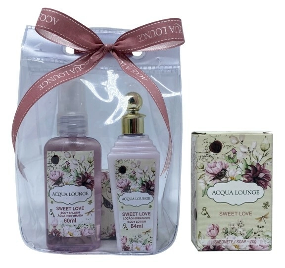 Kit Acqua Lounge Laco Hidr Body Sabonete Sweet Love