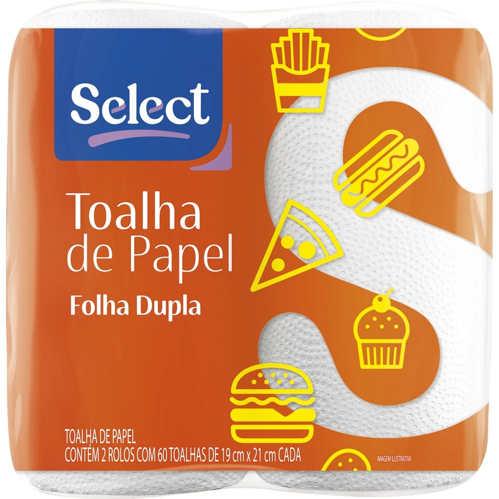 Toalha Papel Select 2rl 120fl