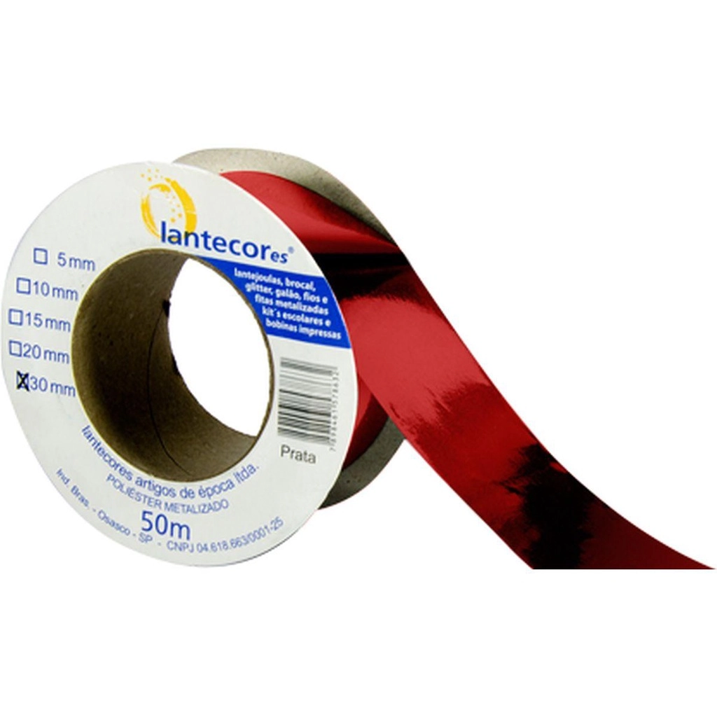 Fita Metaloide 10mm Cor 110 Vermelho