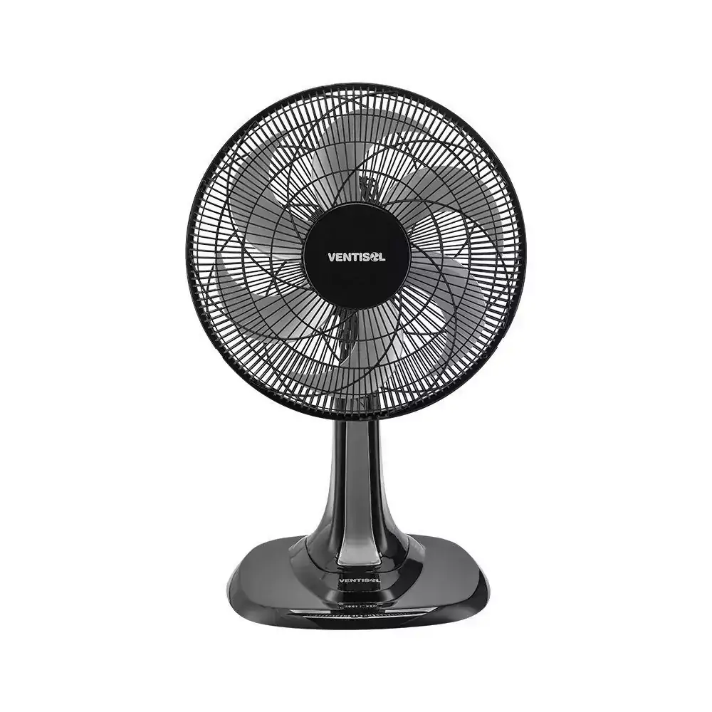 ventilador de mesa turbo 6 pás 30cm preto 220v premium - ventisol