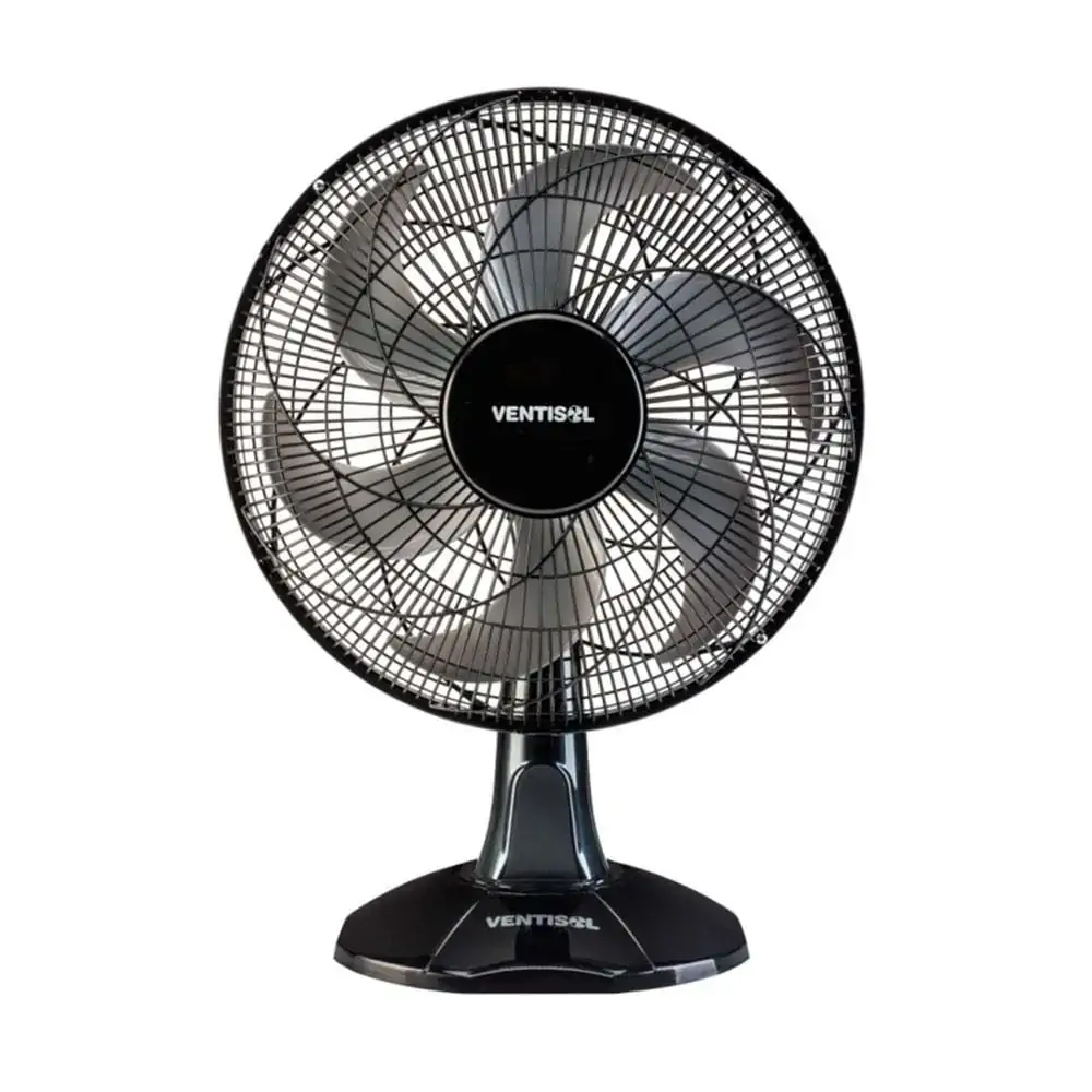 Ventilador Mesa Turbo Preto 6 Pas 40Cm 80W 220V