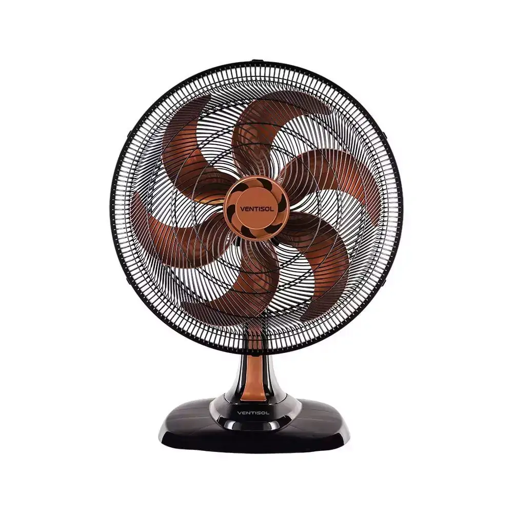 Ventilador de mesa OSC turbo 6 pás 50cm premium bronze Ventilador de mesa OSC turbo 6 pás 50cm premium Ventisol bronze 220v