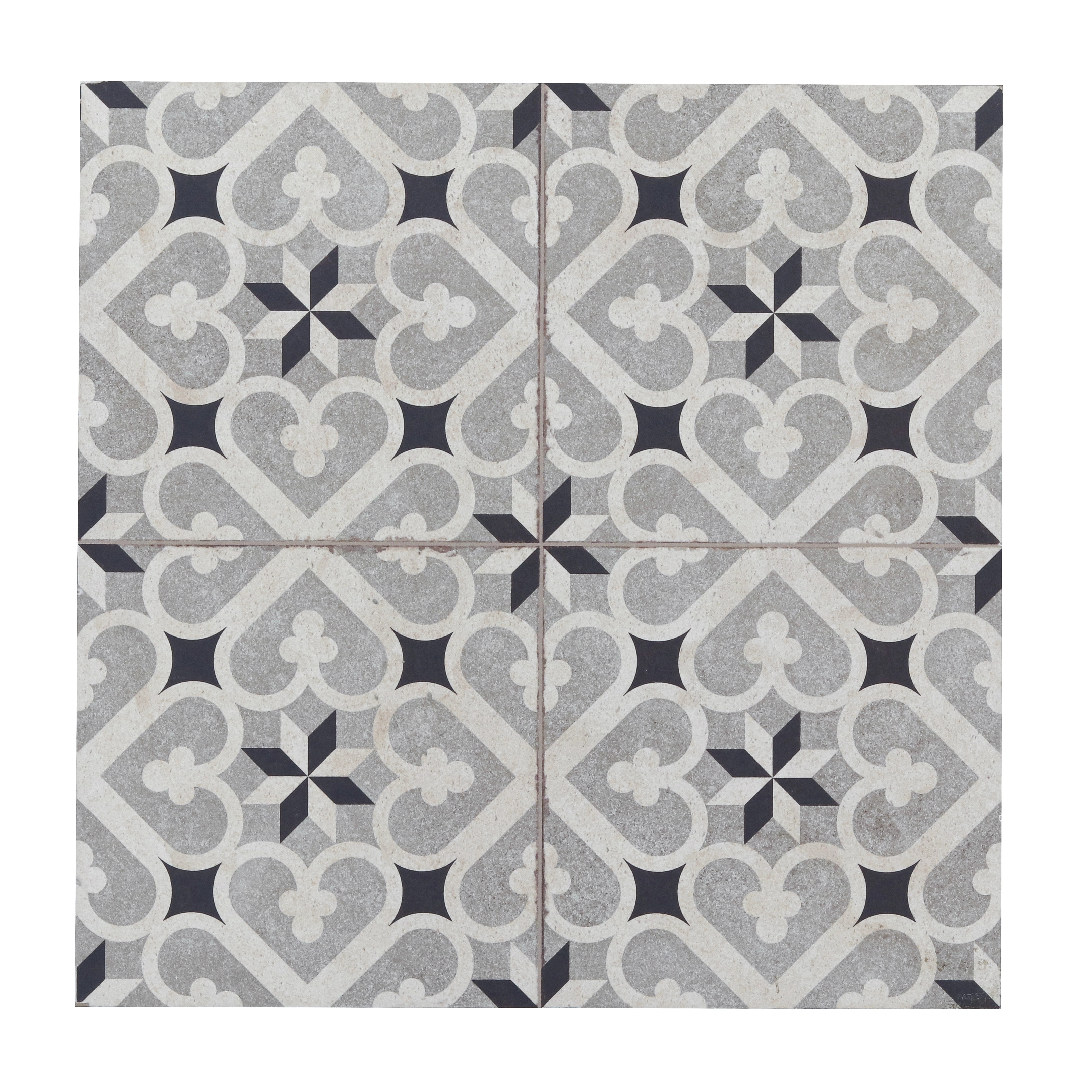 Porcelanato Interno Decorado Esmaltado Borda Reta Ladrilho Amur 60x60cm Ceusa