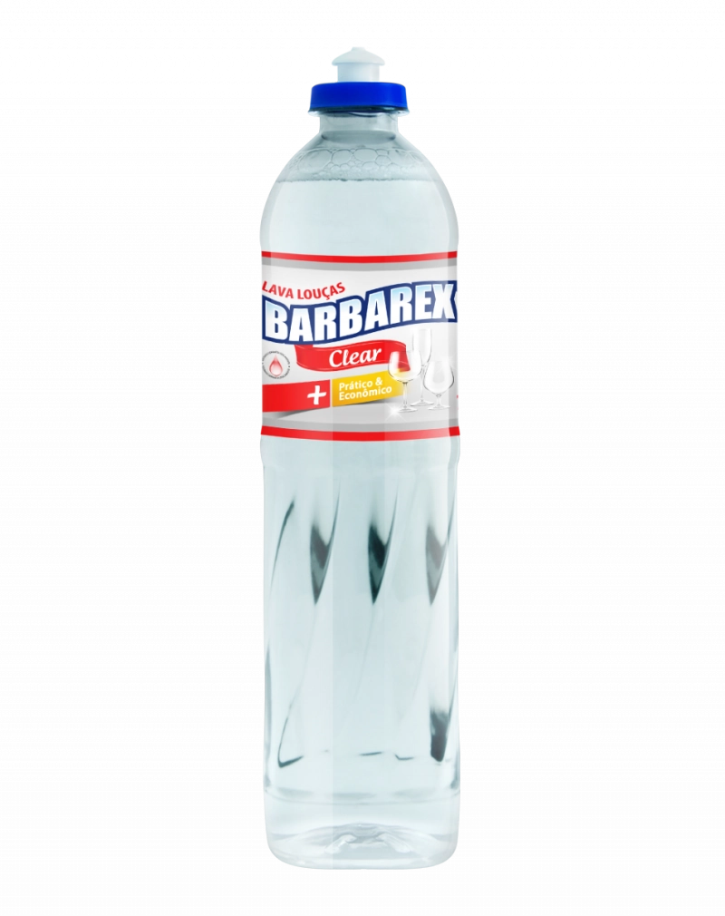 Detergente Liquido Barbarex Clear Plastico 500ml