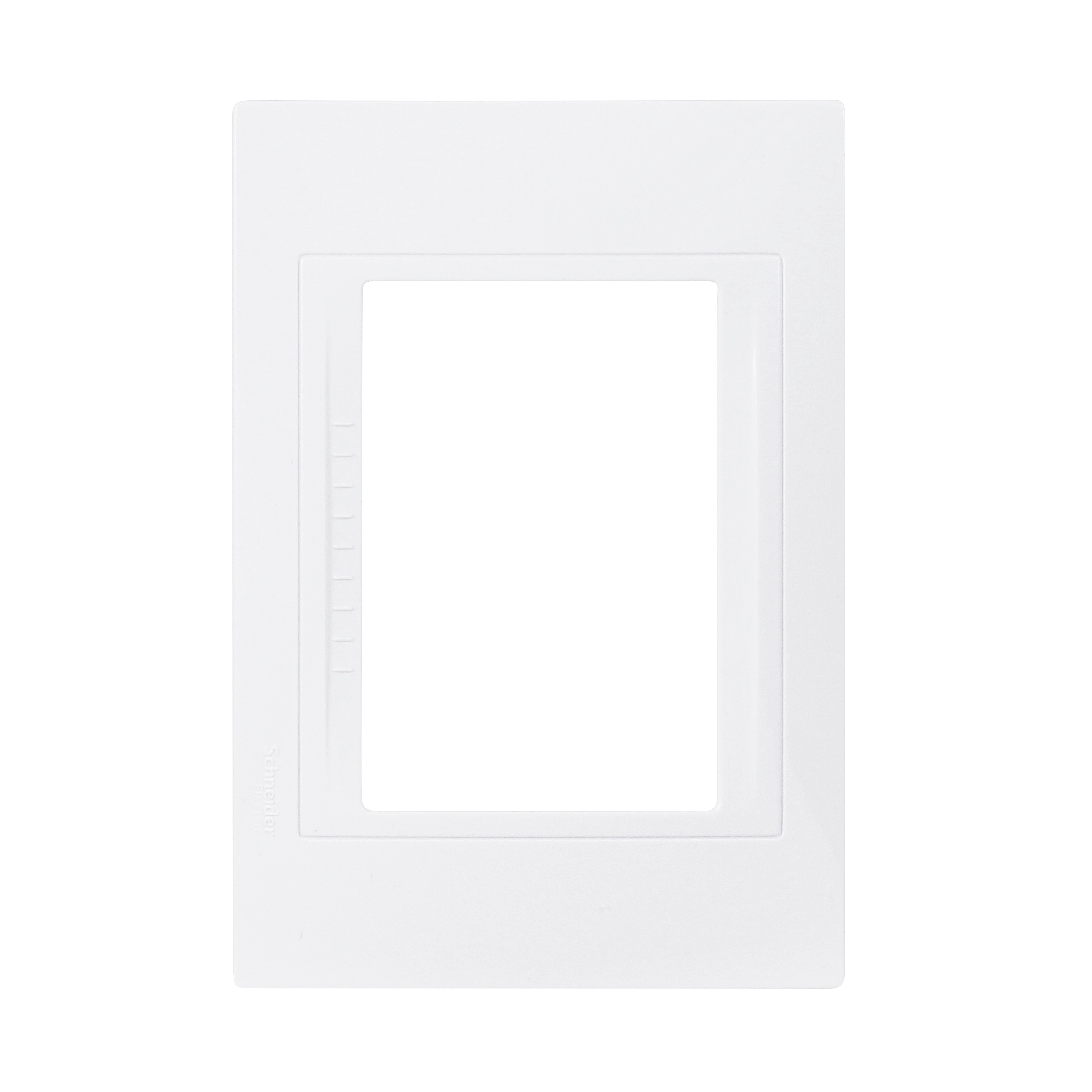Placa 4X2 3 Módulos Serie Basic Blanco Única Schneider