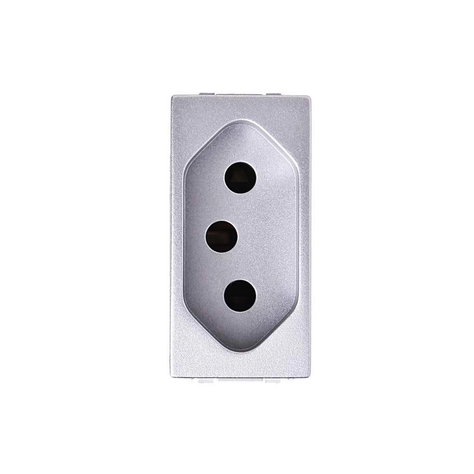 Modulo Tomada 2P+T 20A 250V Aluminio Única Schneider