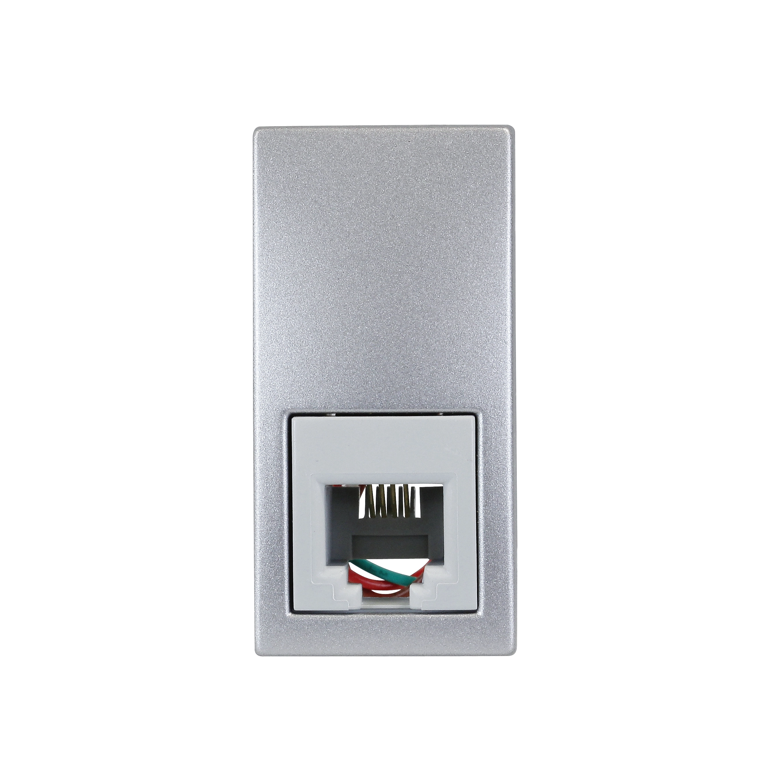 Modulo Tomada RJ11 4 Fios  Aluminio Única Schneider
