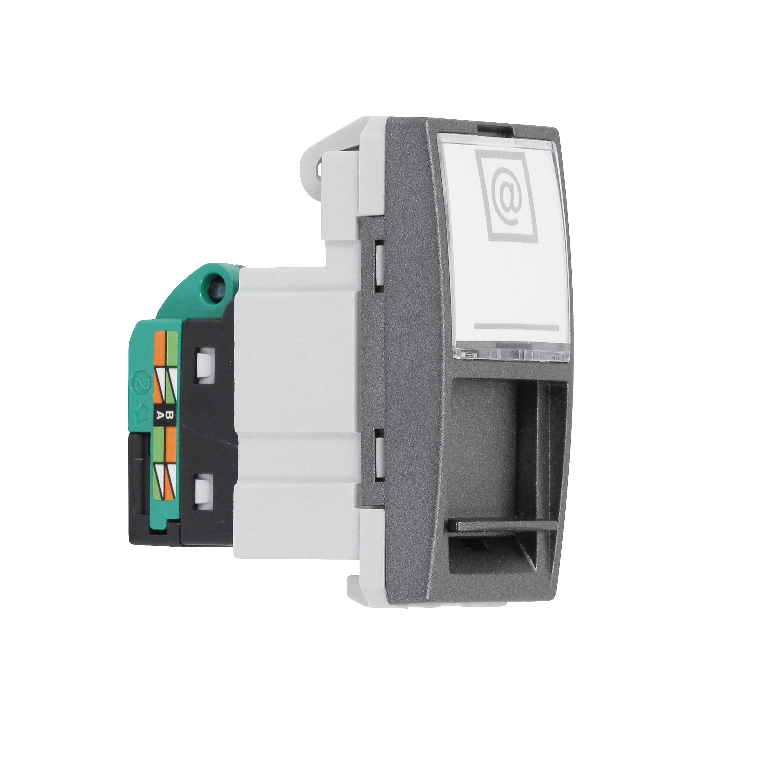 Modulo Tomada RJ45 8 Fios Cat5E  Grafite Única Schneider
