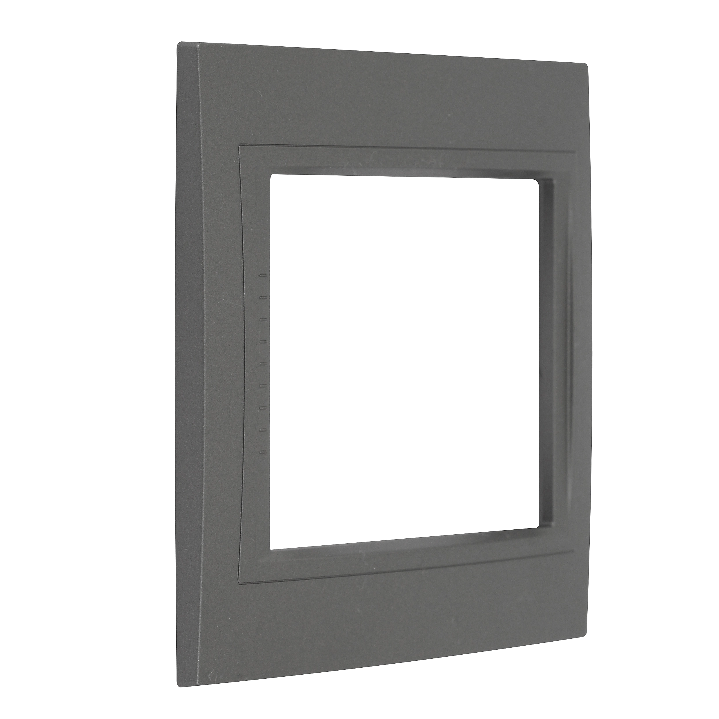 Placa 4X4 6 Módulos Serie Basic Grafito Única Schneider