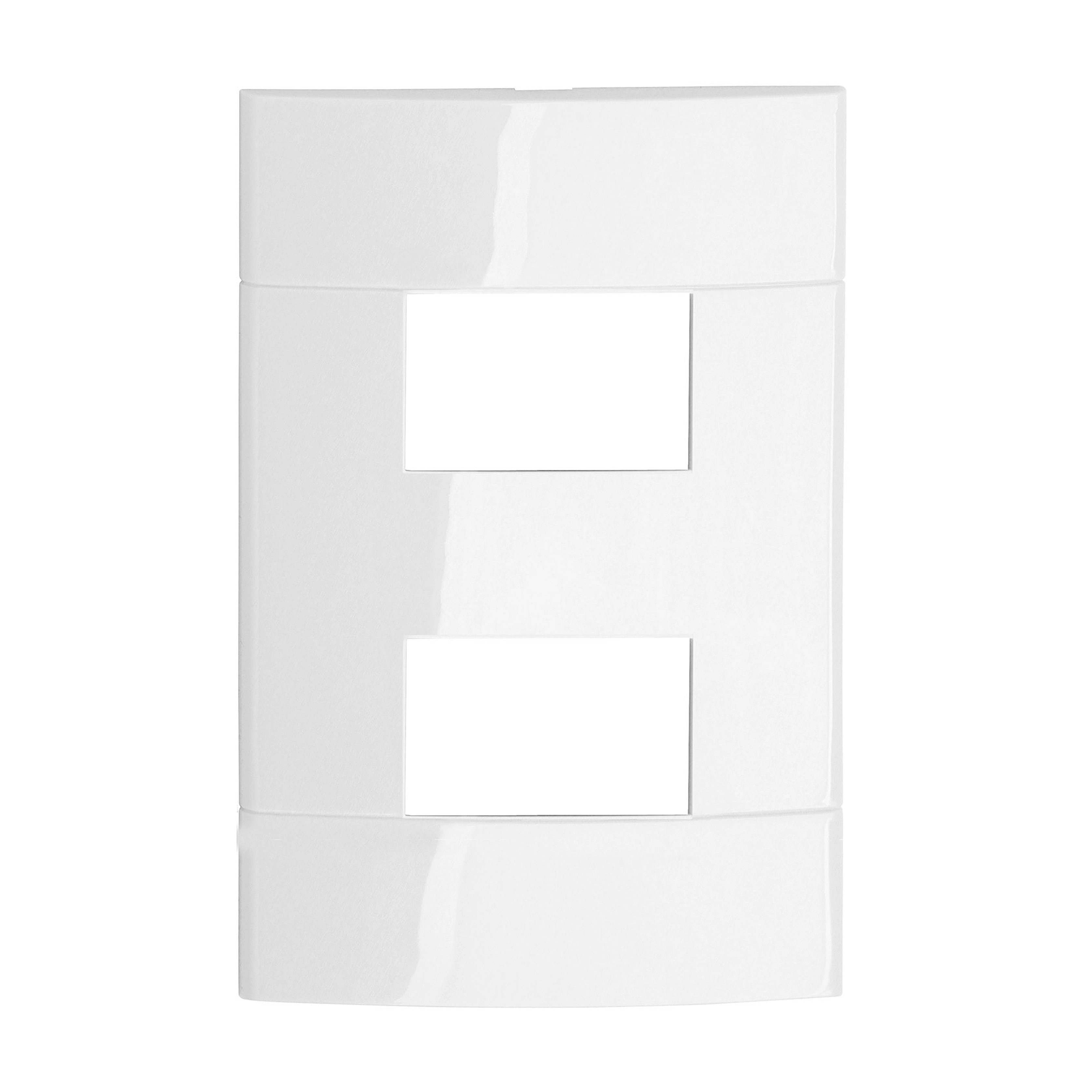 Placa 4X2 2 Módulos Separados Branco Puro Decor Schneider