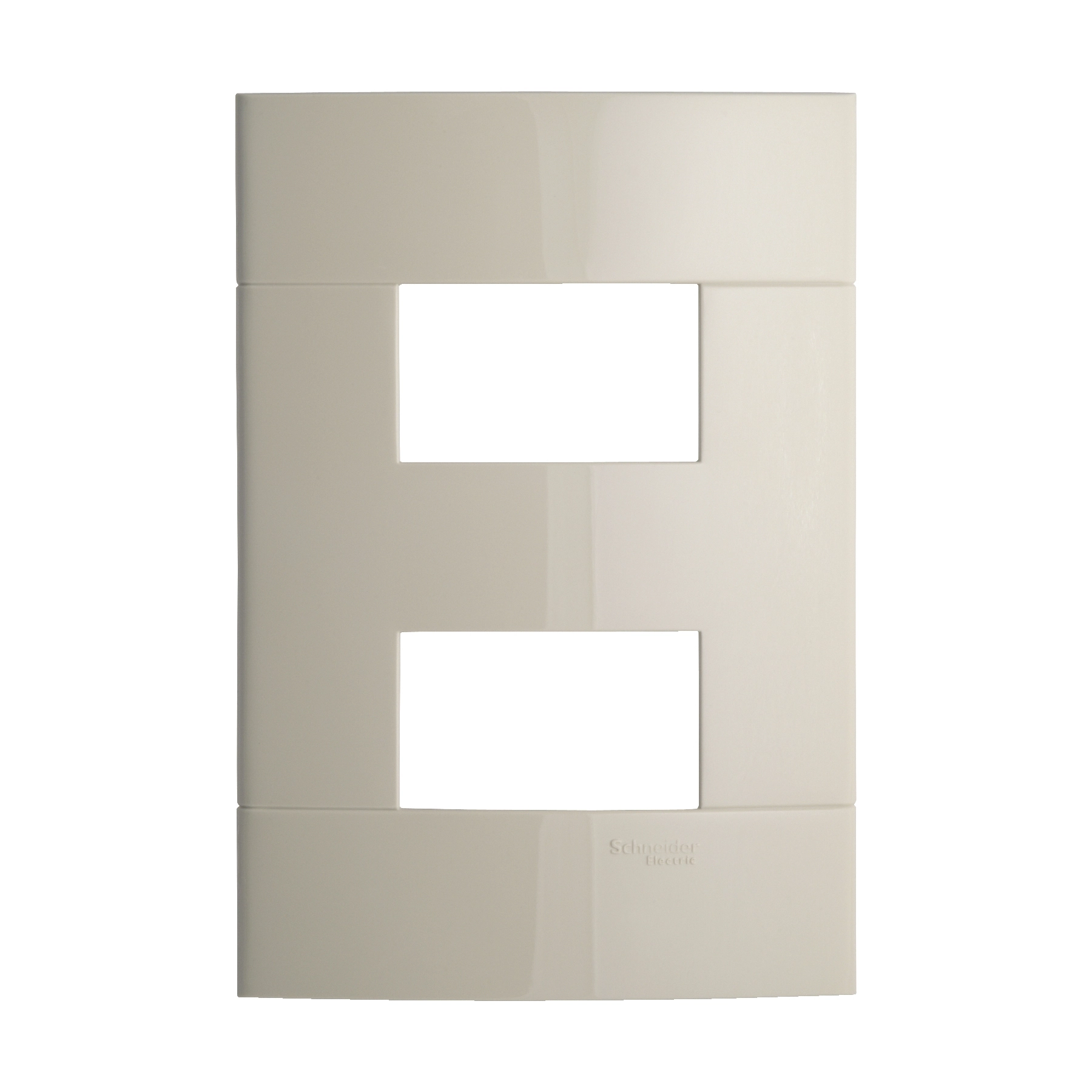 Placa 4X2 2 Módulos Separados Marfim Saara Decor Schneider