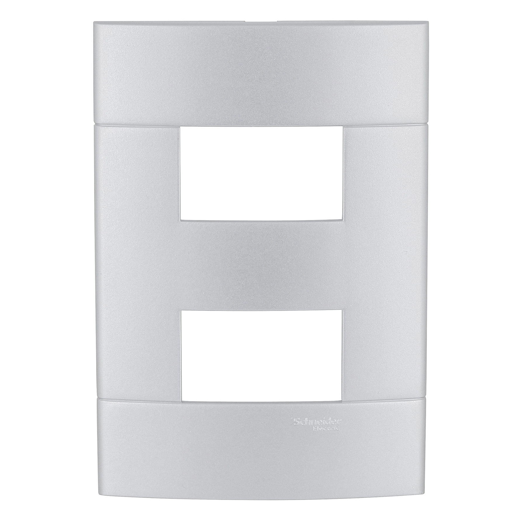 Placa 4X2 2 Módulos Separados Prata Artico Decor Schneider