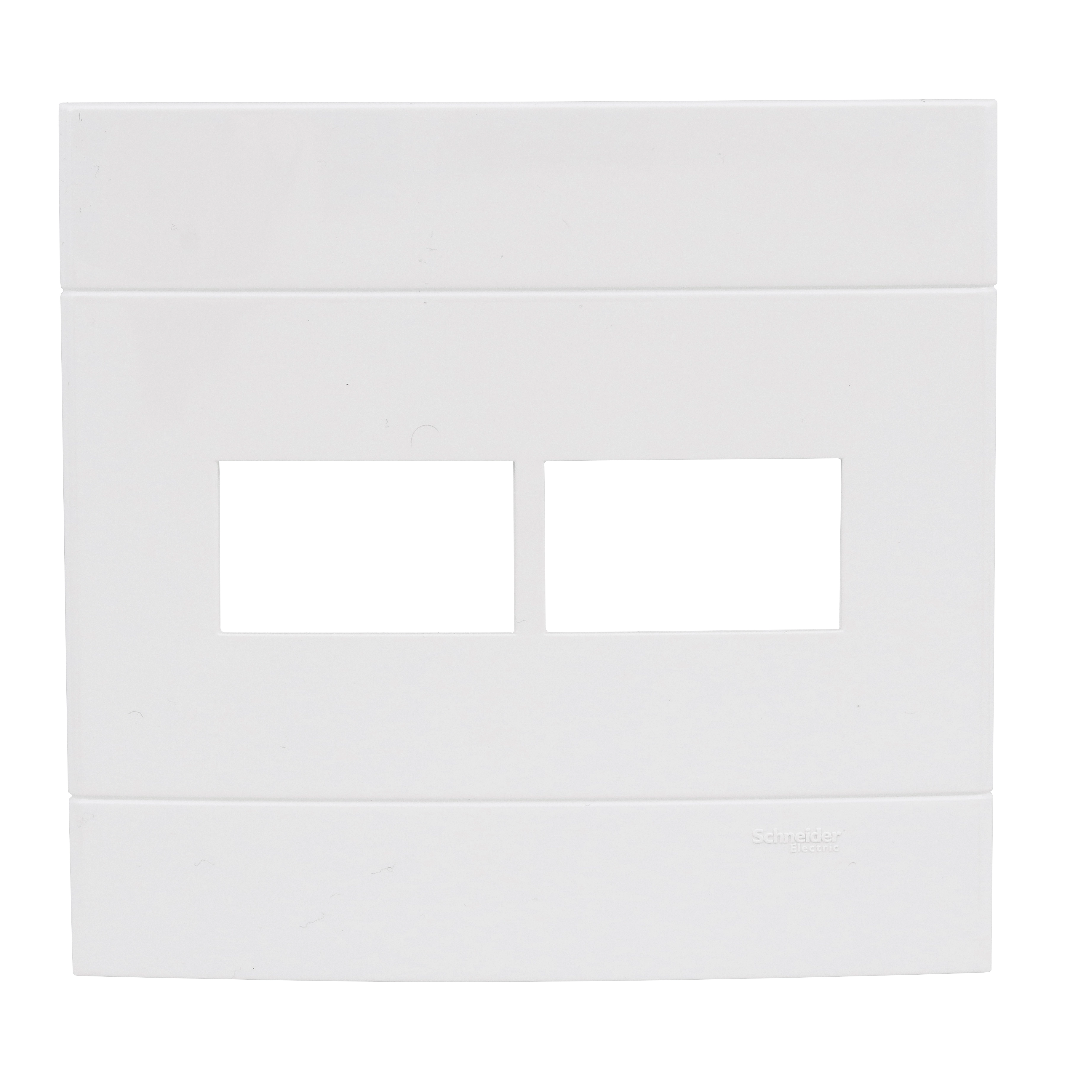 Placa 4X4 2 Módulos Separados Branco Puro Decor Schneider
