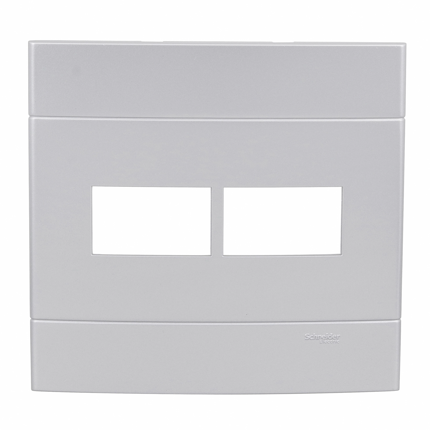Placa 4X4 2 Módulos Separados Prata Artico Decor Schneider