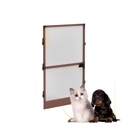 Mosquiteira Para Porta 120x210  Bronze Com Tela Resistente À Pets