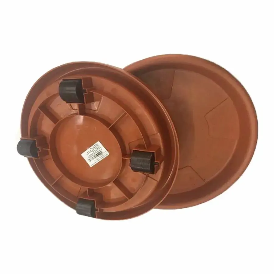 Prato Plast C/ Rodas Terra Cota 30c