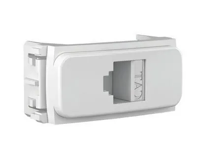Modulo Rj45 - Cs - Bivolt Plástico Isolante Branco*