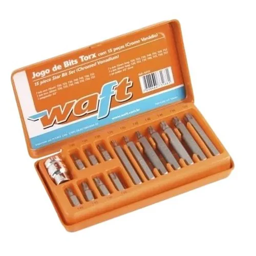 JOGO BITS TORX 15 PCS - WAFT 6233