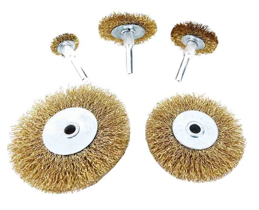 Escova De Aço Circular Com 5 Peças Para Furadeira Brasfort
