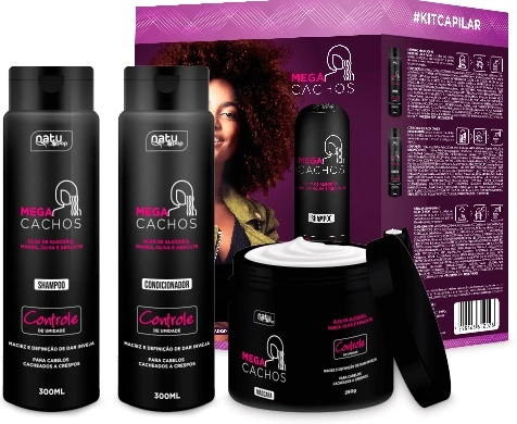 Kit Natupop Sh Cond.300ml Masc.250g Mega Cachos