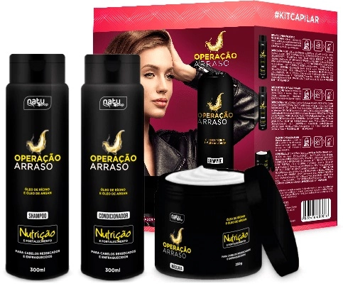 Kit Natupop Sh Cond.300ml Masc.250g Operacao Arraso