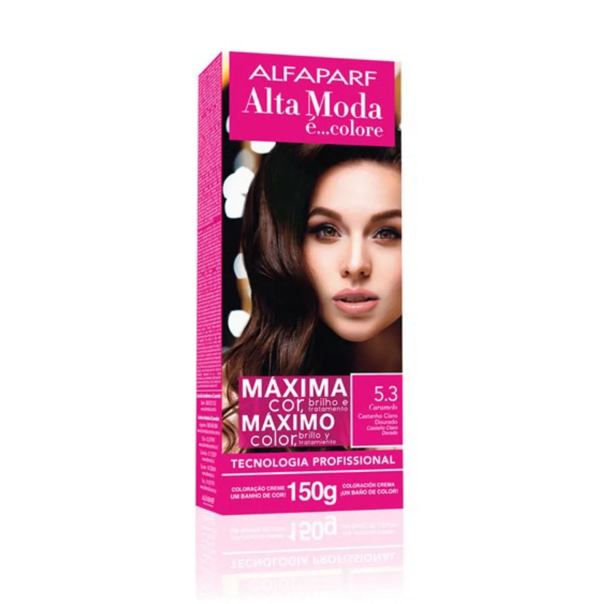 Tintura Alta Moda 5.3 Caramelo Castanho Claro 150gr Alfaparf