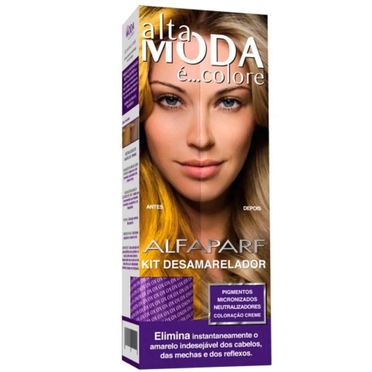 Kit Coloração Desamareladora Creme Alfaparf Alta Moda É...