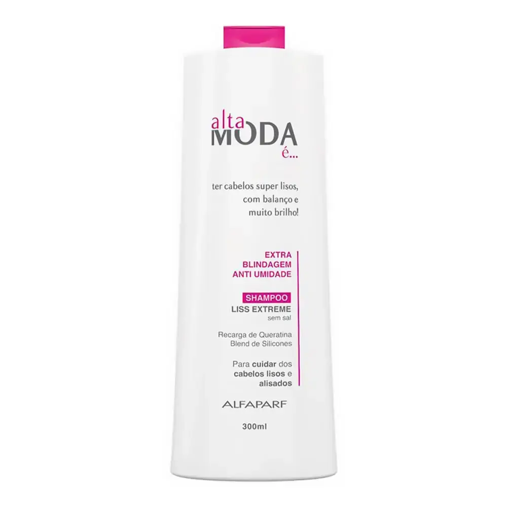 A Moda Blindagem Shampoo Lisos/alisados