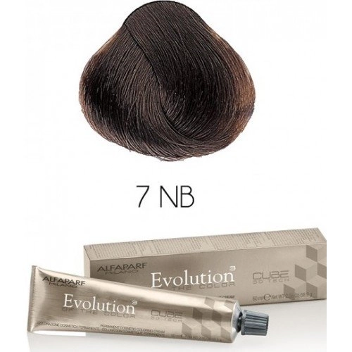 Alfaparf Milano - Evolution Of The Color - Creme de Coloração 7NB Louro Médio 60 ml