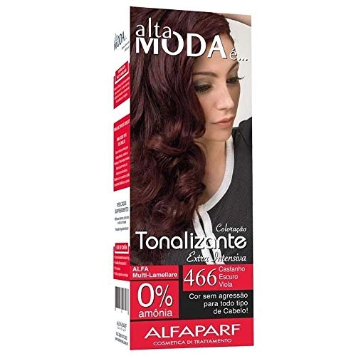 Tonalizante Altamoda Kit Ton Sobre Ton 4.66 Castanho Escuro