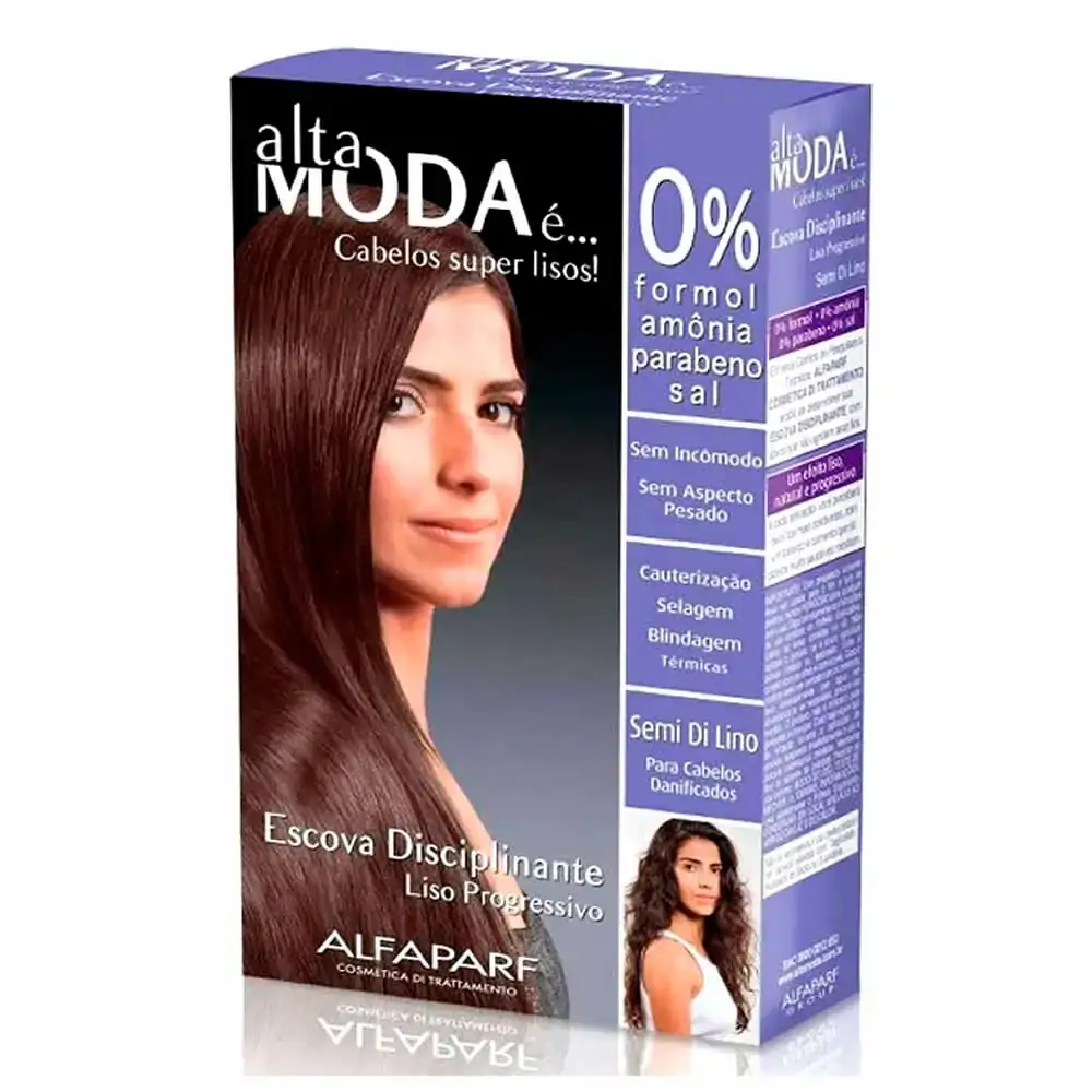 A Moda Semi Di Lino Kit Escova Disciplinante