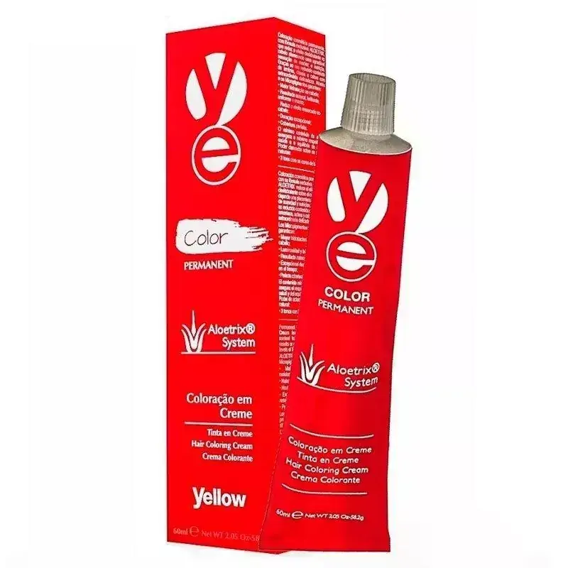 Tintura Creme Yellow 10.21 Louro Extra Claro Irisé Cinza 60ml