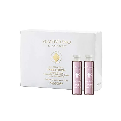Shine Lotion Semi Di Lino Diamante Alfaparf Tratamento Reconstrutor 12x