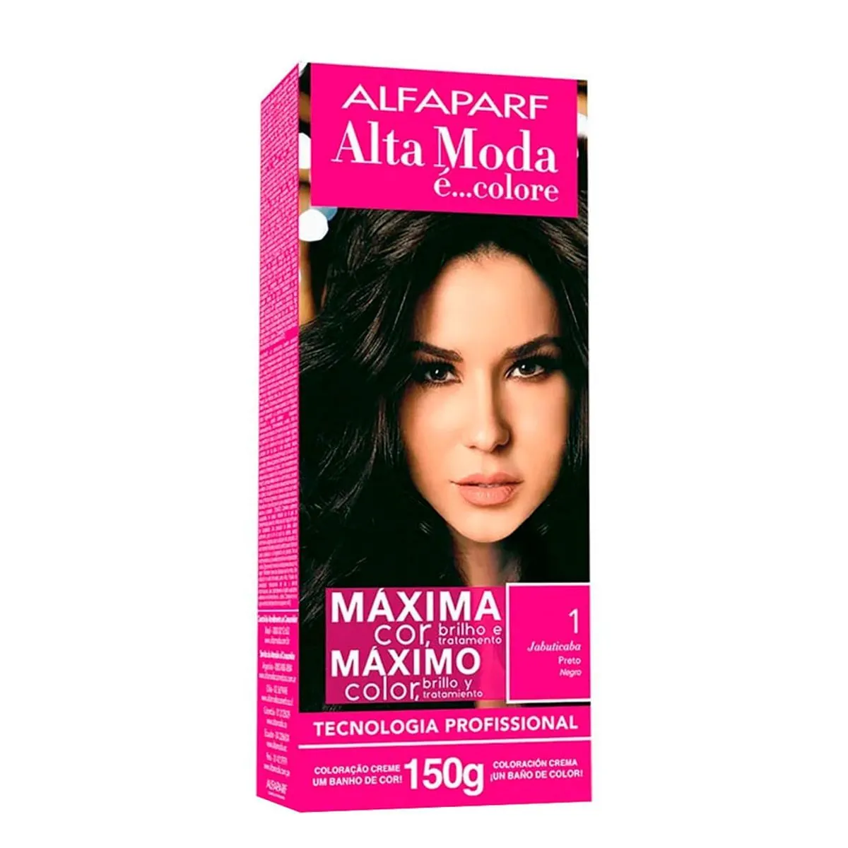 Coloracao Individual Permanente Alta Moda 1 Jabuticaba Oleo De Argan 150g