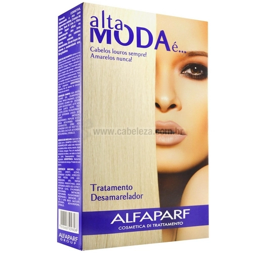 Alfa Parf Alta Moda Kit Tratamento Desamarelador Shampoo E Máscara