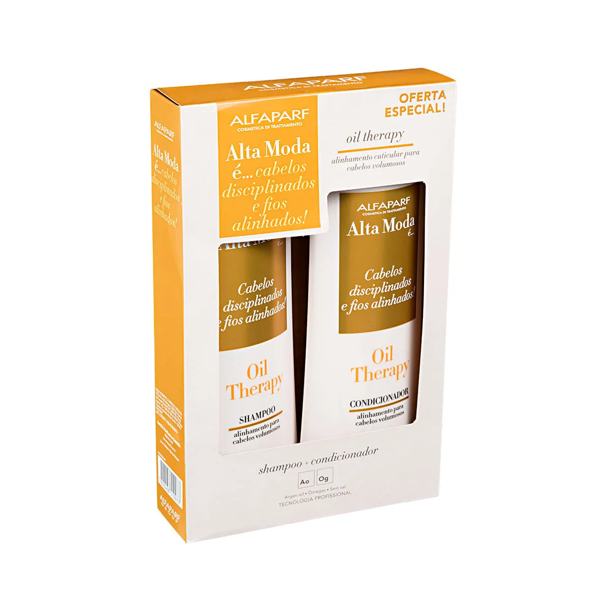 Kit Shampoo Condicionador Alfaparf Alta Moda é Oil Therapy 300ml Cada