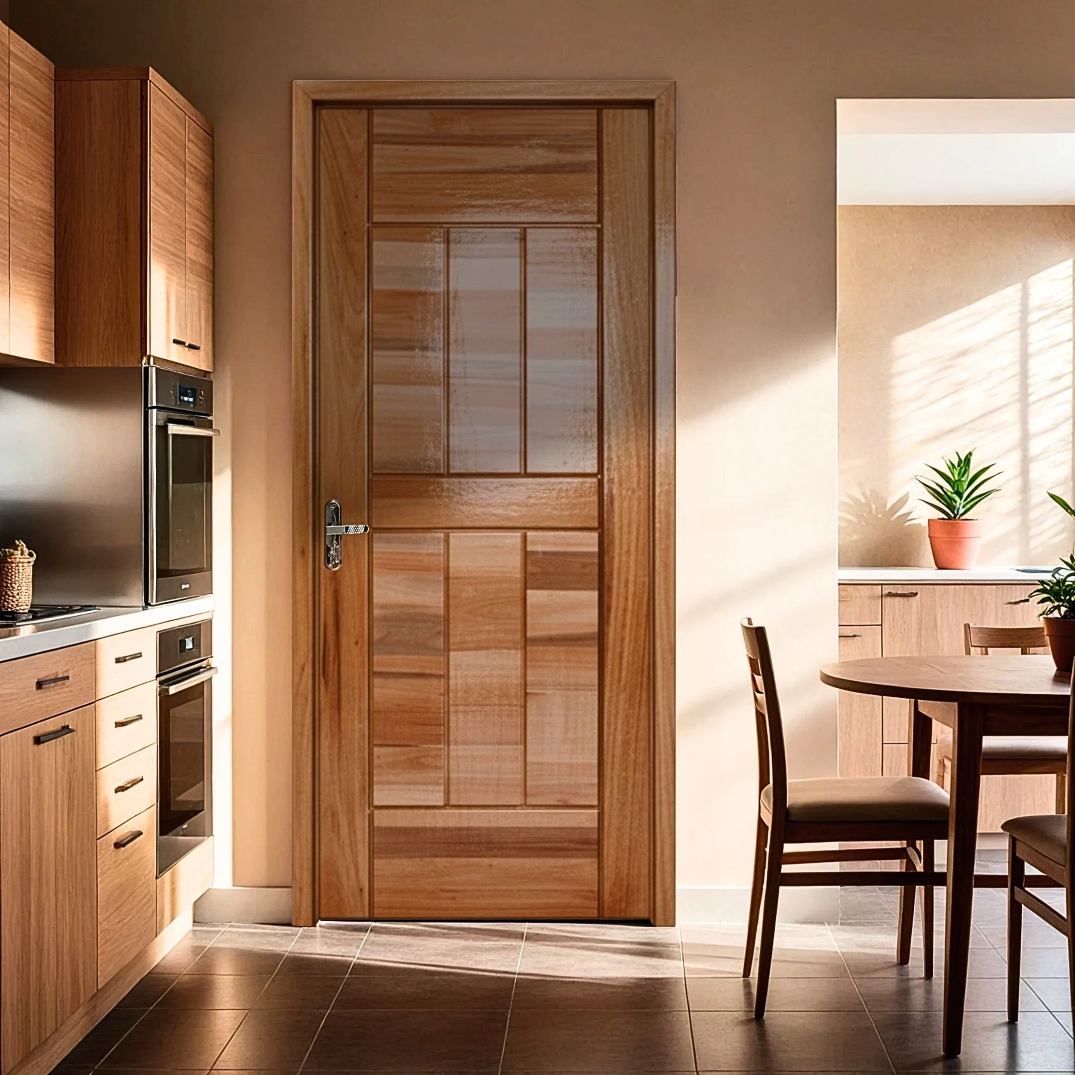 Folha De Porta Maciça Em Eucalipto Acabamento Natural 210x102cm Pm96 Cruzeiro Portas Natural Natural