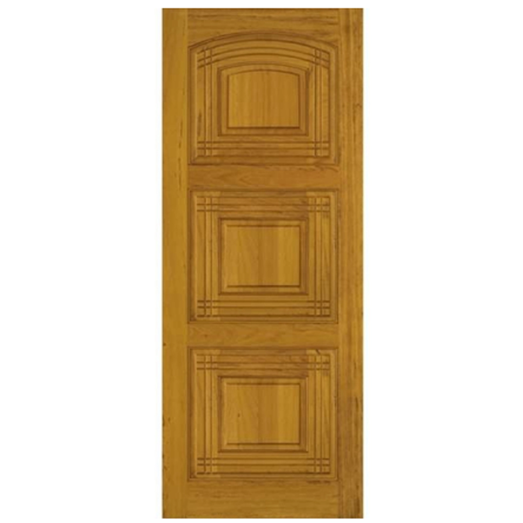 Folha de Porta Madeira de Giro ou Correr Marrom 210x80cm Decorada Cruzeiro