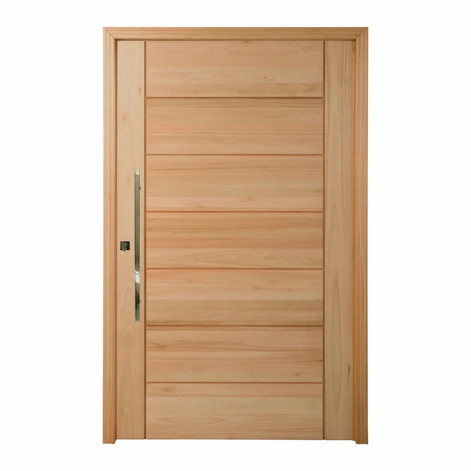 Kit Porta Pivotante Maciça De Eucalipto 214x109x14cm Pm58 Quartier Cruzeiro Portas Natural