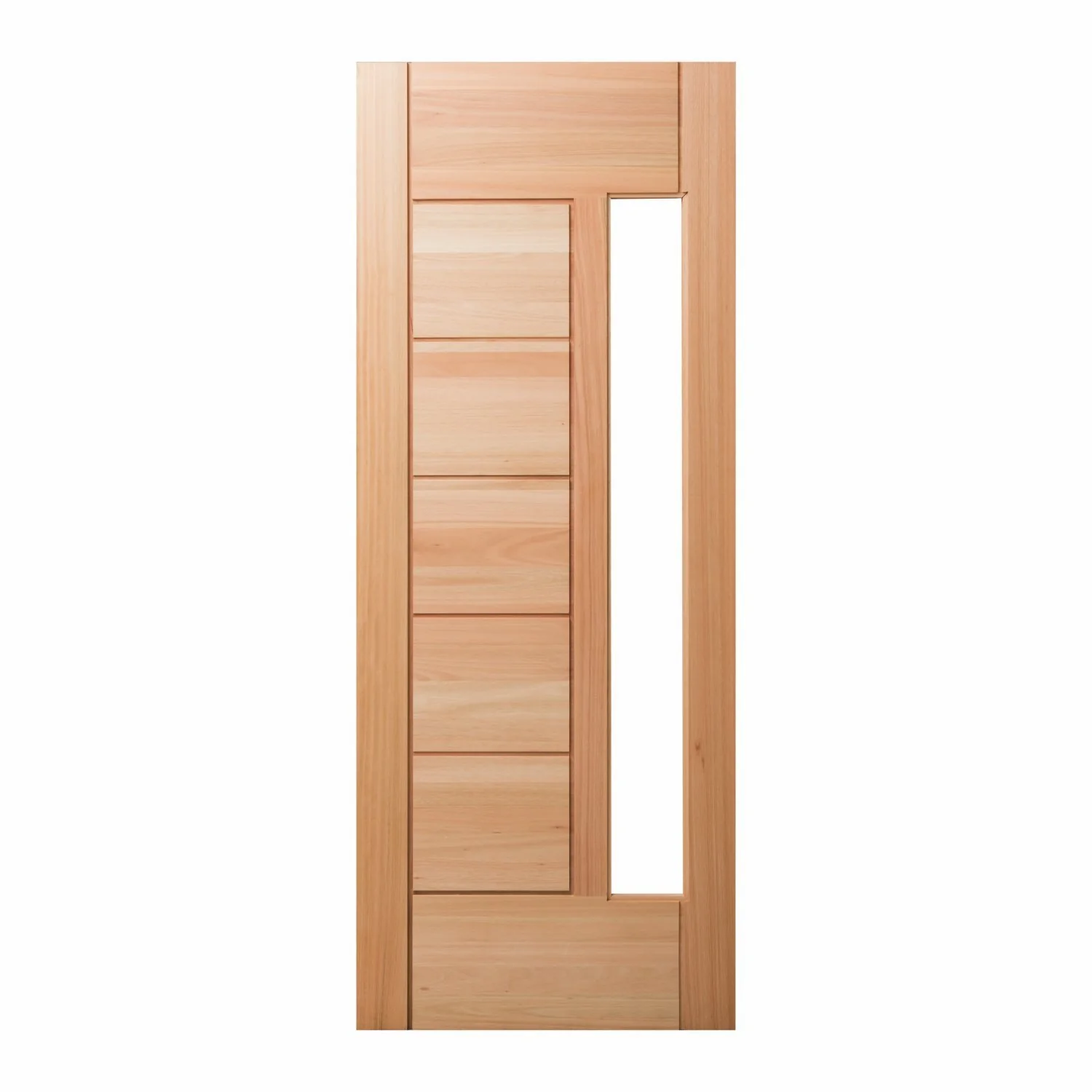 Folha De Porta Maciça Em Eucalipto Acabamento Natural 210x80cm Pm76 Lira Cruzeiro Portas Natural
