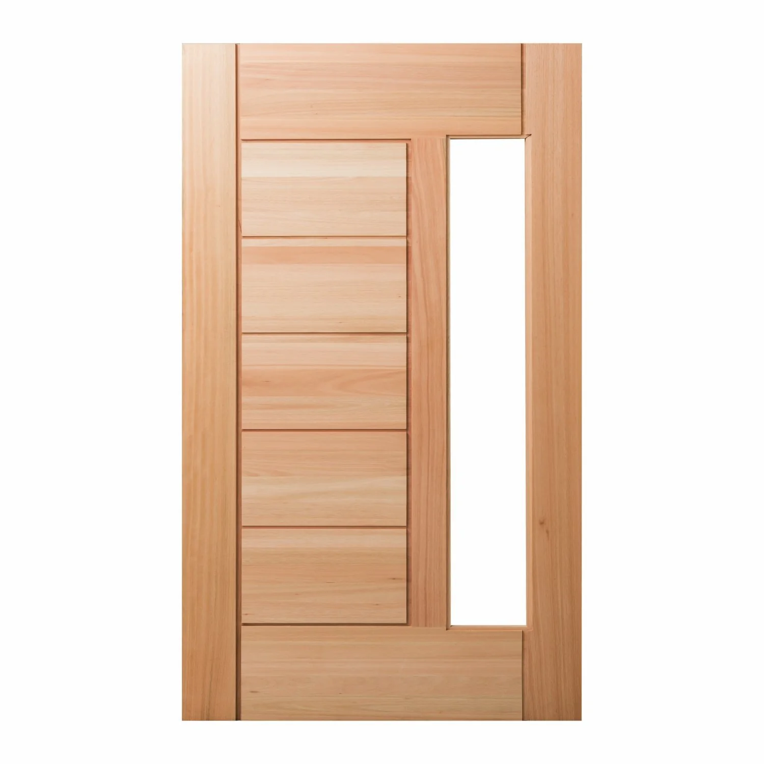 Folha De Porta Maciça Em Eucalipto Acabamento Natural 210x120cm Pm76 Lira Cruzeiro Portas Natural
