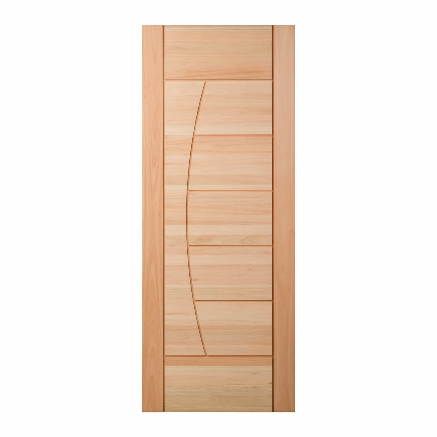 Folha De Porta Maciça Em Eucalipto Acabamento Natural 210x60cm Pm78 Solar Cruzeiro Portas Natural