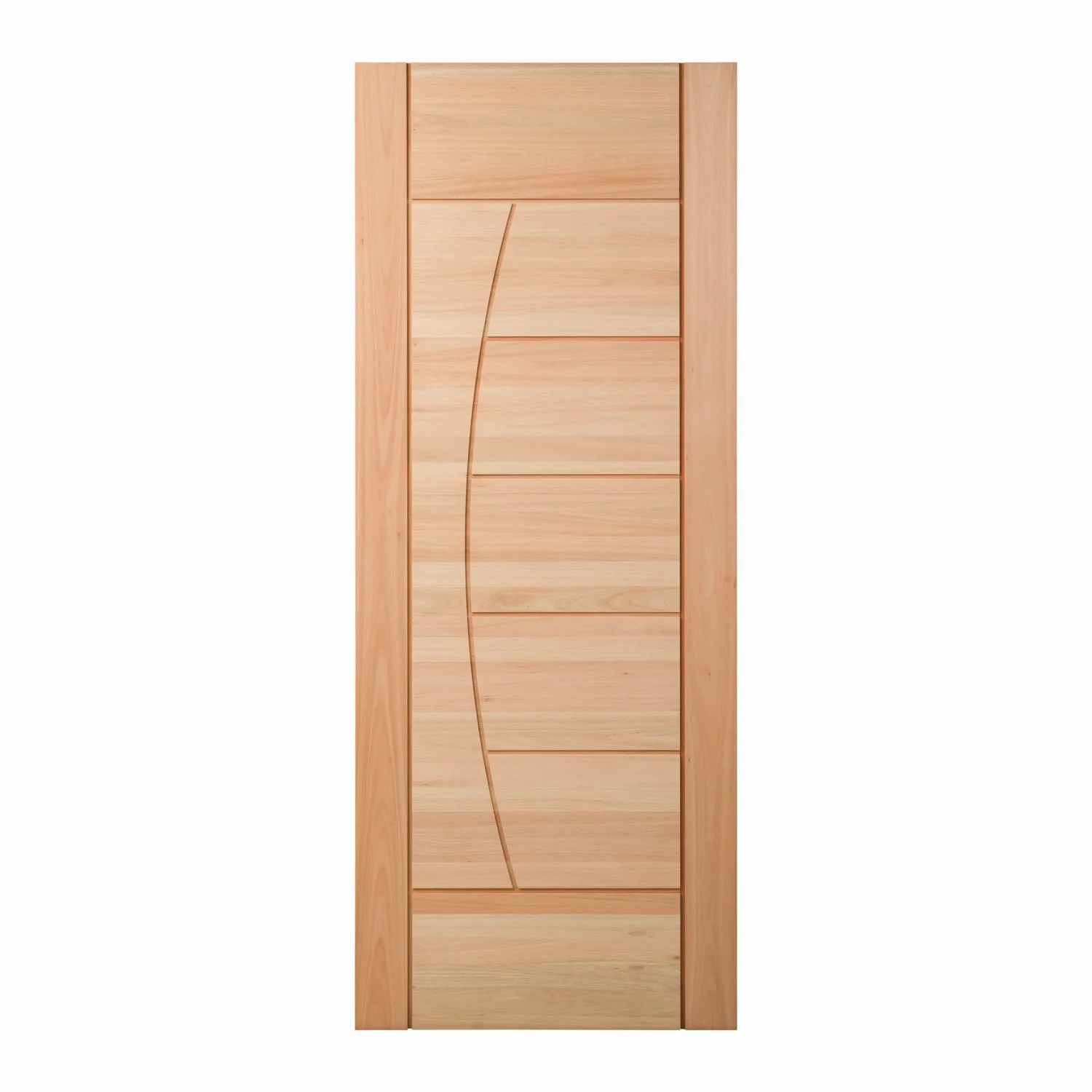 Folha De Porta Maciça Em Eucalipto Acabamento Natural 210x70cm Pm78 Solar Cruzeiro Portas Natural