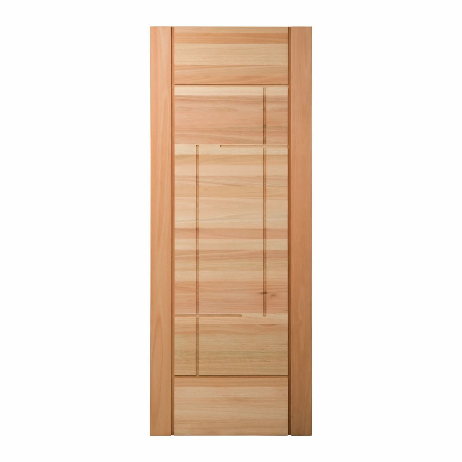 Folha De Porta Maciça Em Eucalipto Acabamento Natural 210x70cm Pm92 Moderne Cruzeiro Portas Natural