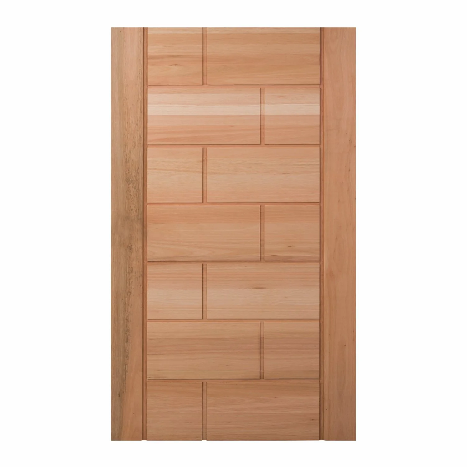 Folha De Porta Maciça Em Eucalipto Acabamento Natural 210x100cm Pm94 Talismã Cruzeiro Portas Natural