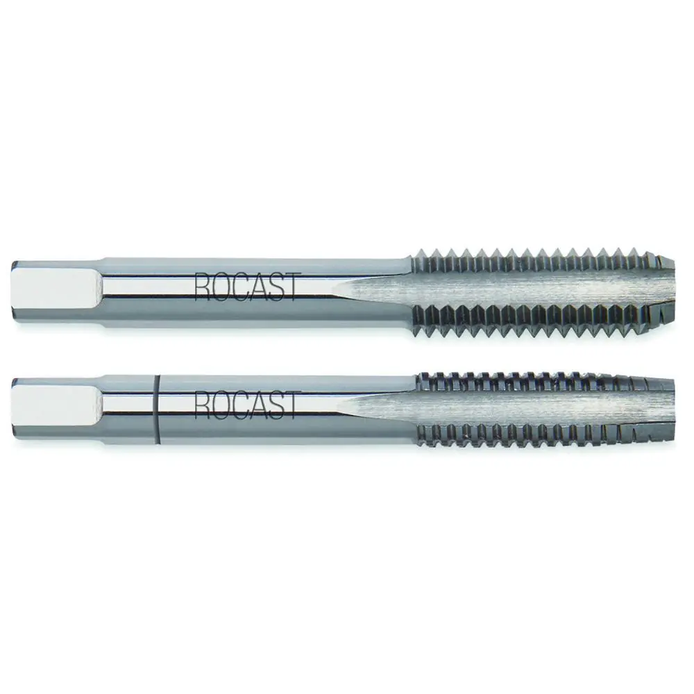 Kit 2 Macho Manual Seriado Aço Rápido Hss Rosca Mf Fina Bit M10 22,0016 Rocast