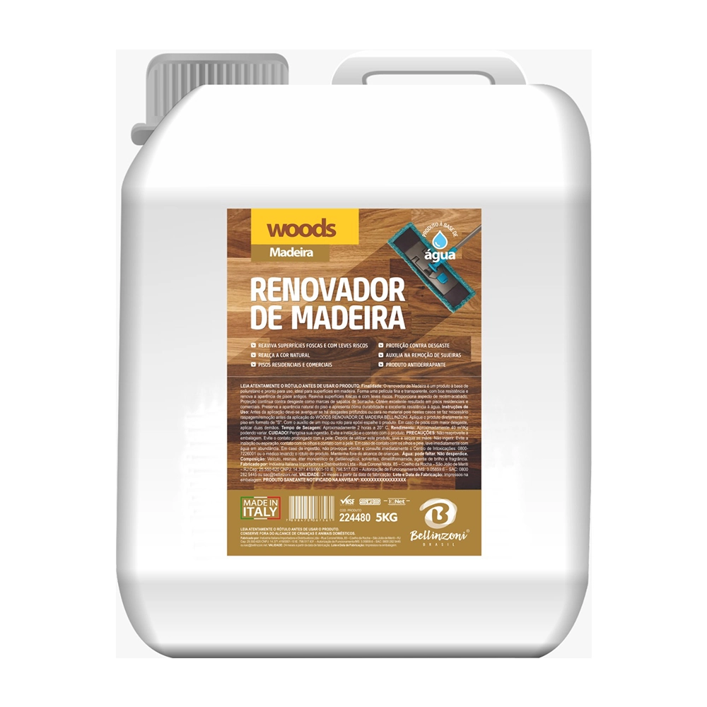 Renovador De Madeira Woods 5 Kg