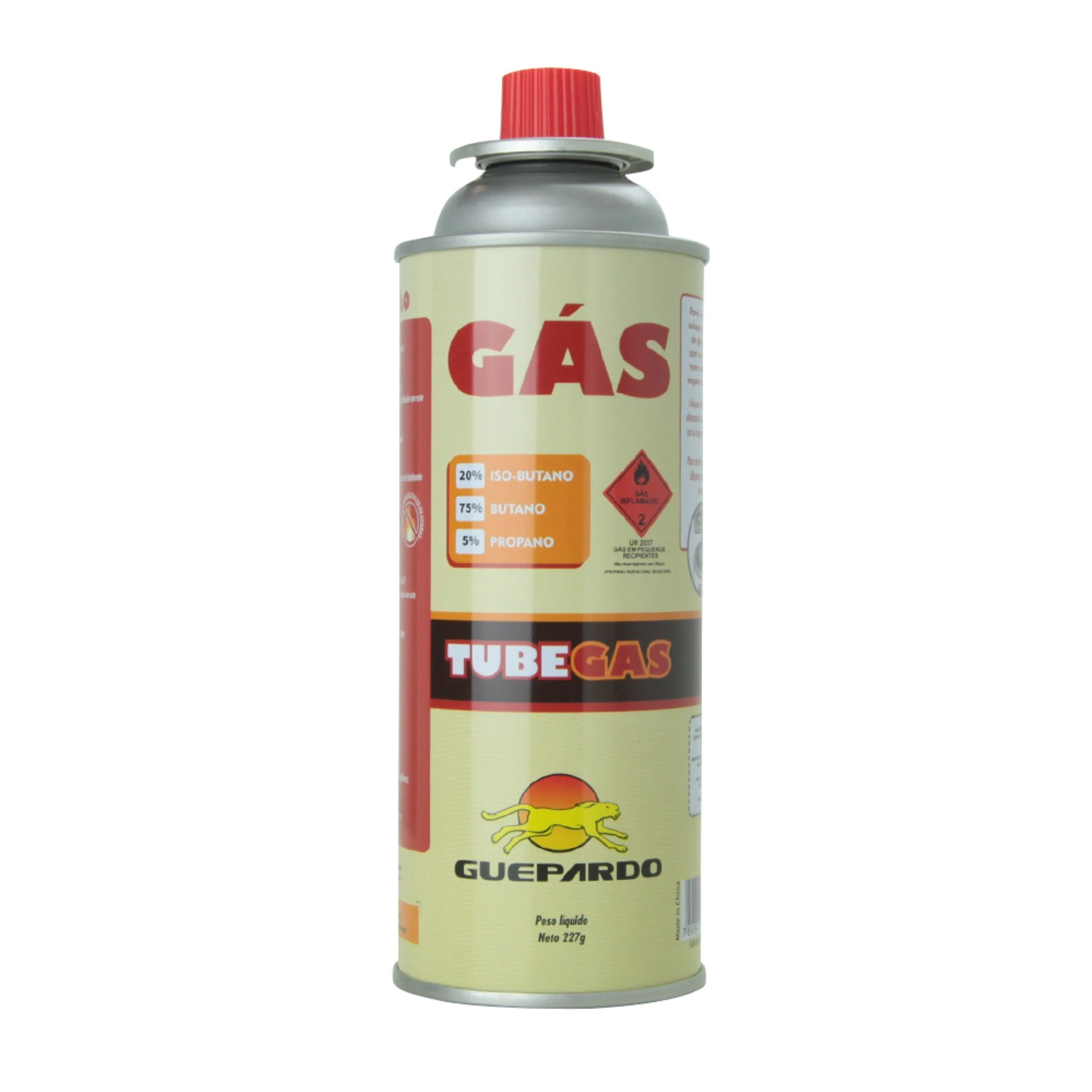 Cartucho Tube a Gás para Fogareiros e Maçaricos 228g Guepardo